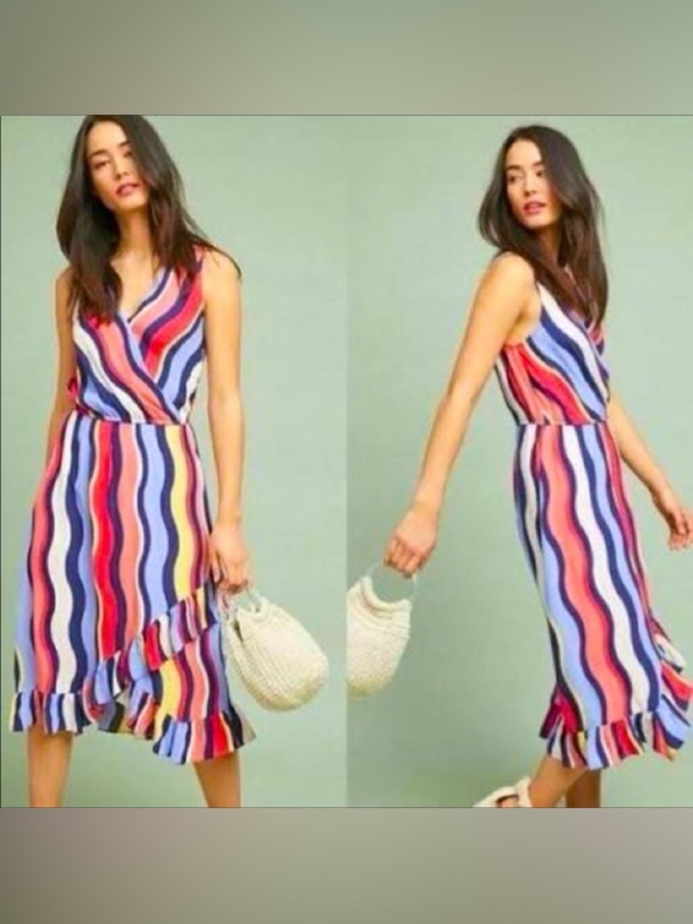 Anthropologie Plenty by Tracy Reese Daphne Stripe dress size S